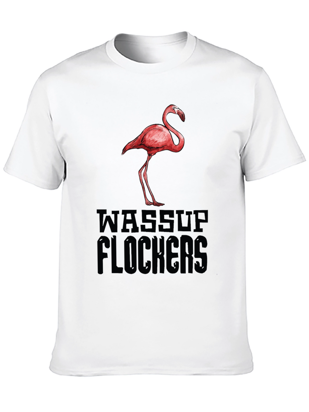 Wassup Flockers Flamingo Graphic Tee
