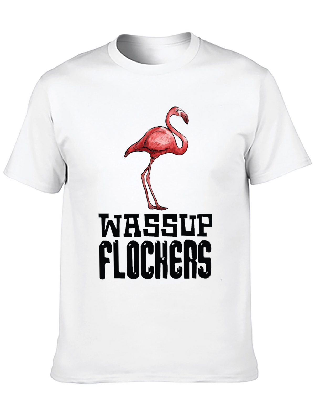Wassup Flockers Flamingo Graphic Tee