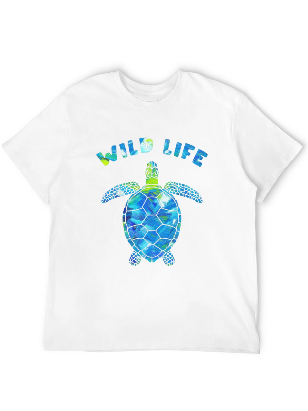 Wildlife Sea Turtle Graphic Tee - Black