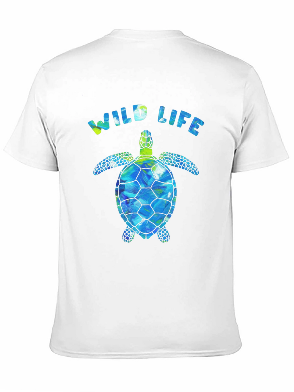Wildlife Sea Turtle Graphic Tee - Black