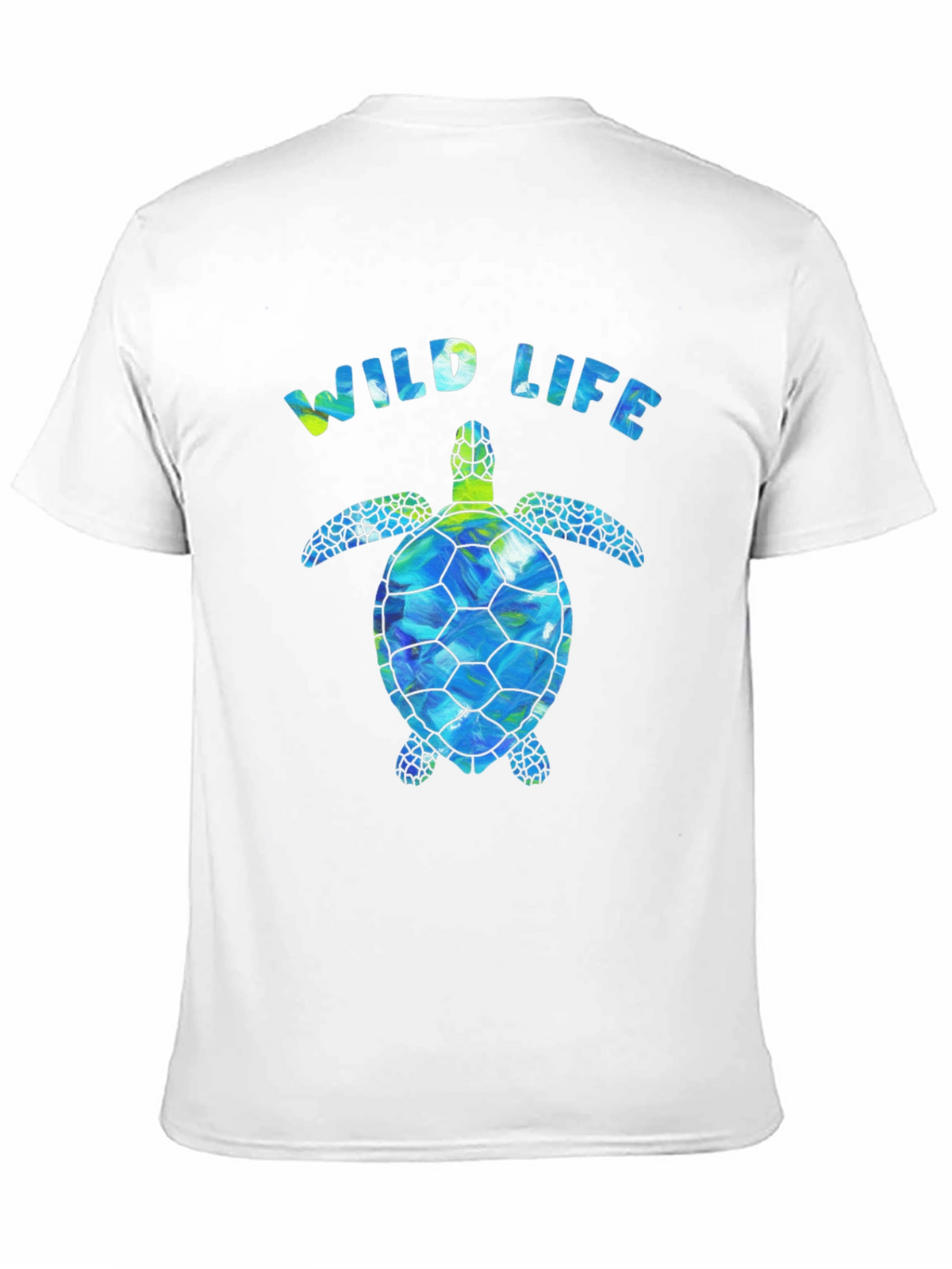 Wildlife Sea Turtle Graphic Tee - Black