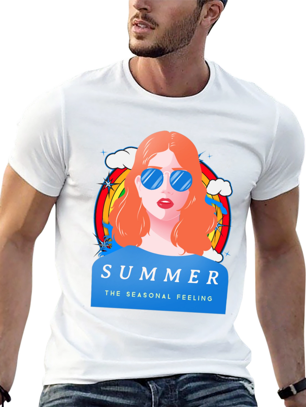 Summer Feeling Graphic T-Shirt