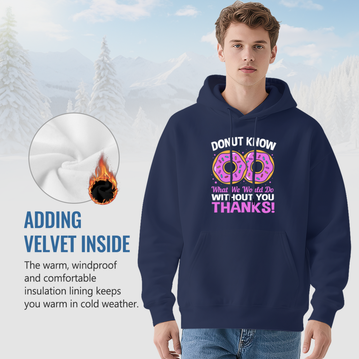 Donut Worry Be Happy Hoodie
