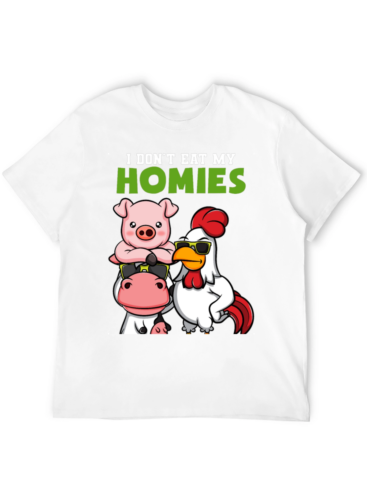Vegan I Dont Eat My Homies Graphic Tee