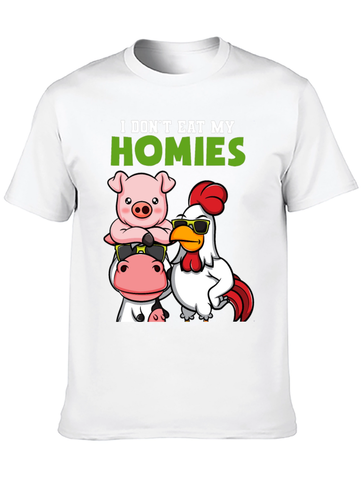 Vegan I Dont Eat My Homies Graphic Tee