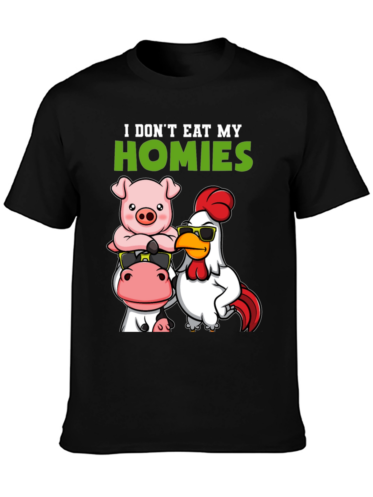 Vegan I Dont Eat My Homies Graphic Tee