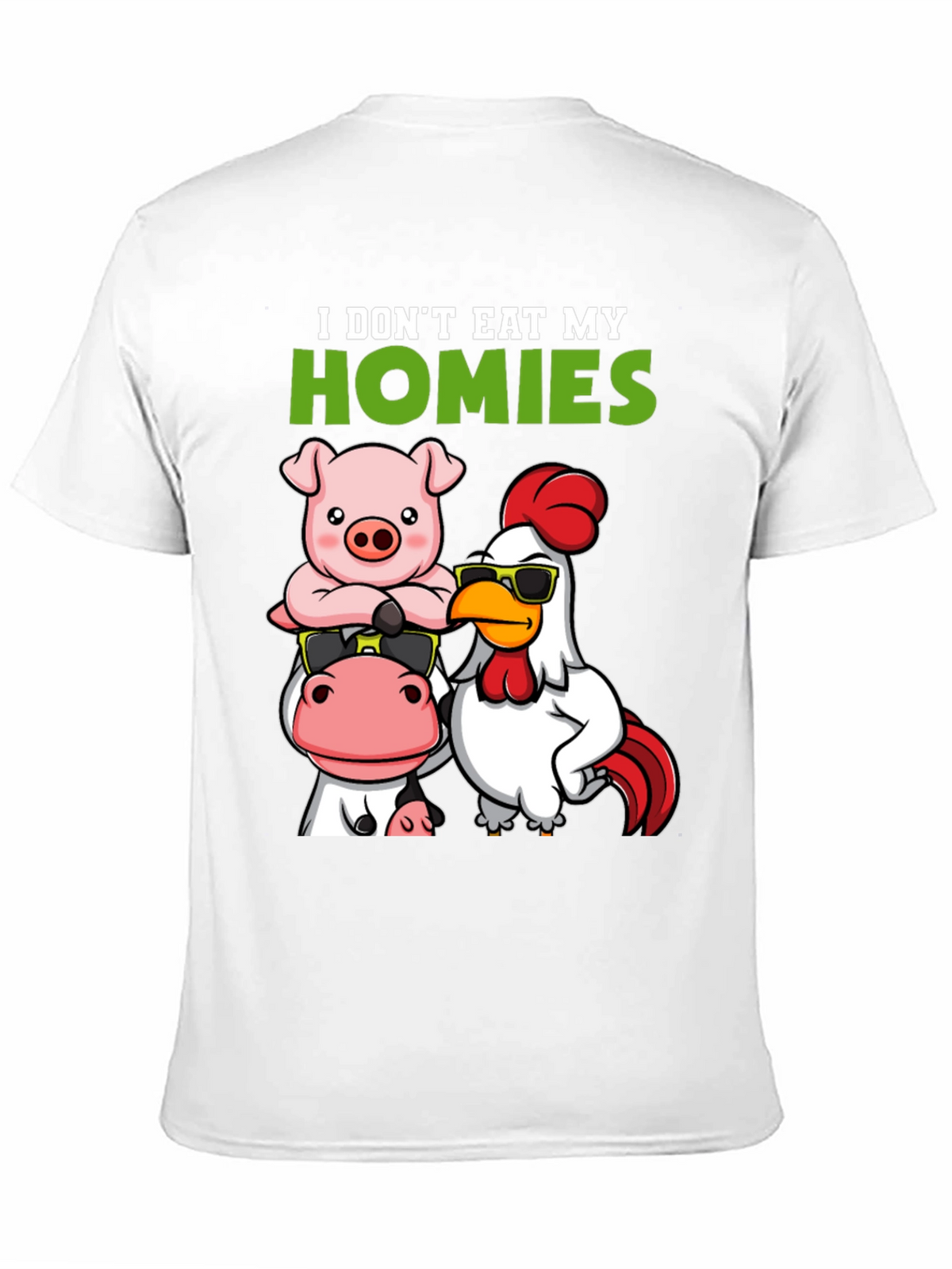 Vegan I Dont Eat My Homies Graphic Tee