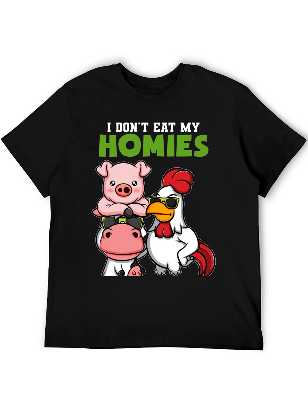 Vegan I Dont Eat My Homies Graphic Tee
