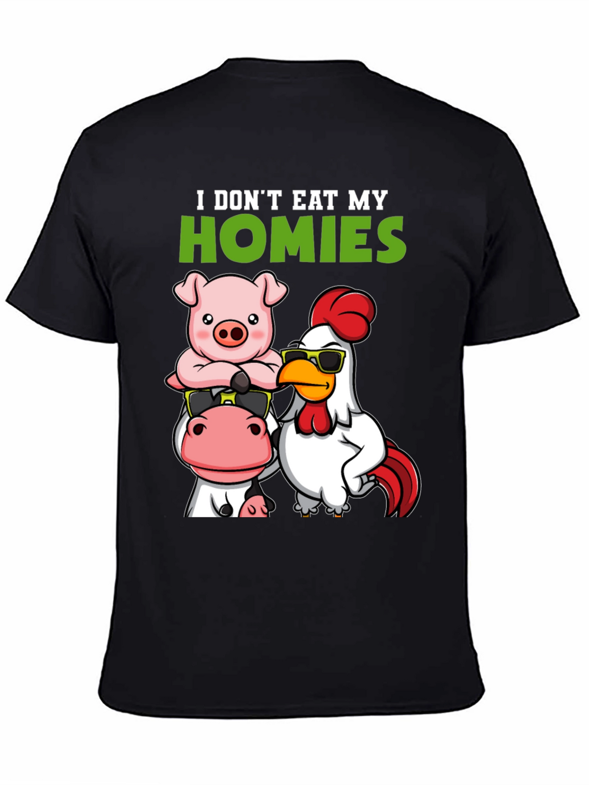 Vegan I Dont Eat My Homies Graphic Tee