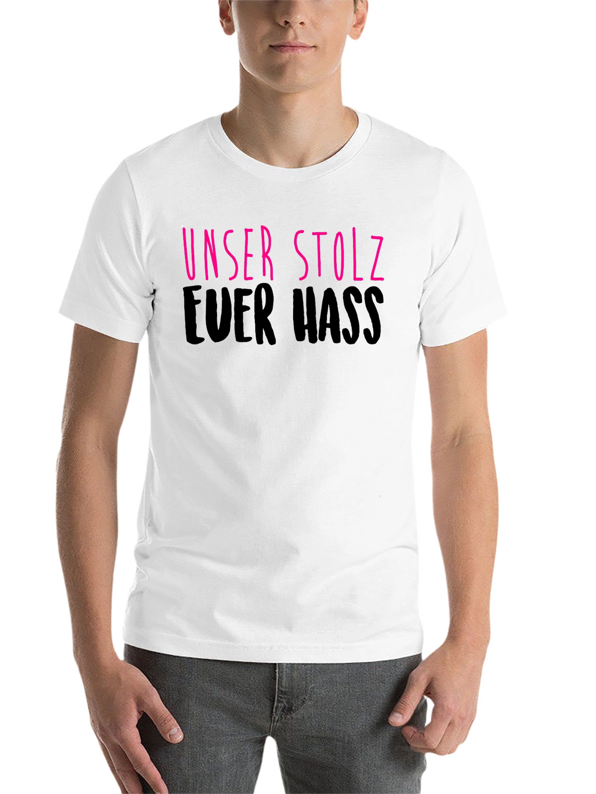 Unser Stolz Euer Hass Black Graphic Tee