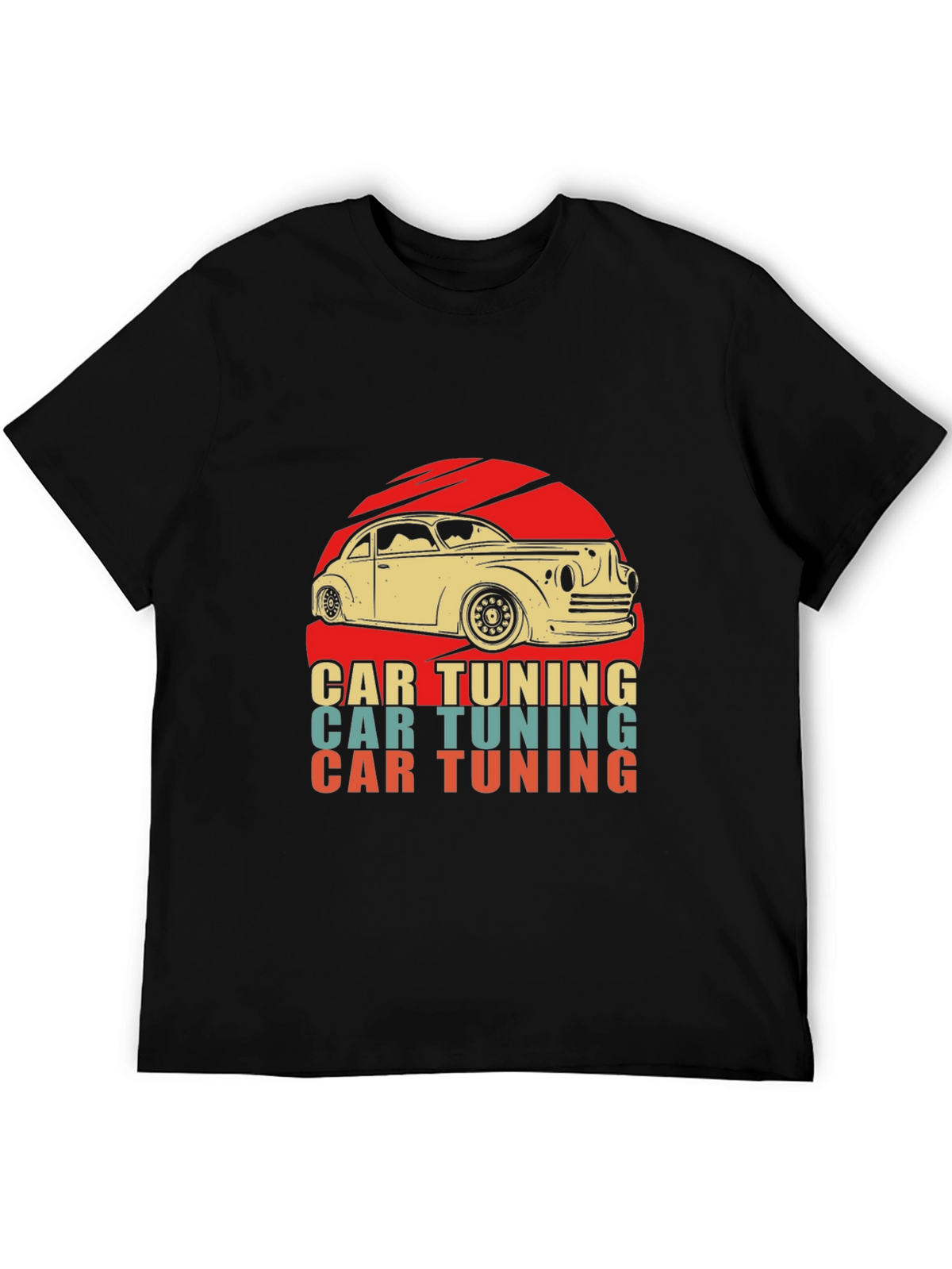 Retro Car Tuning Graphic T-Shirt