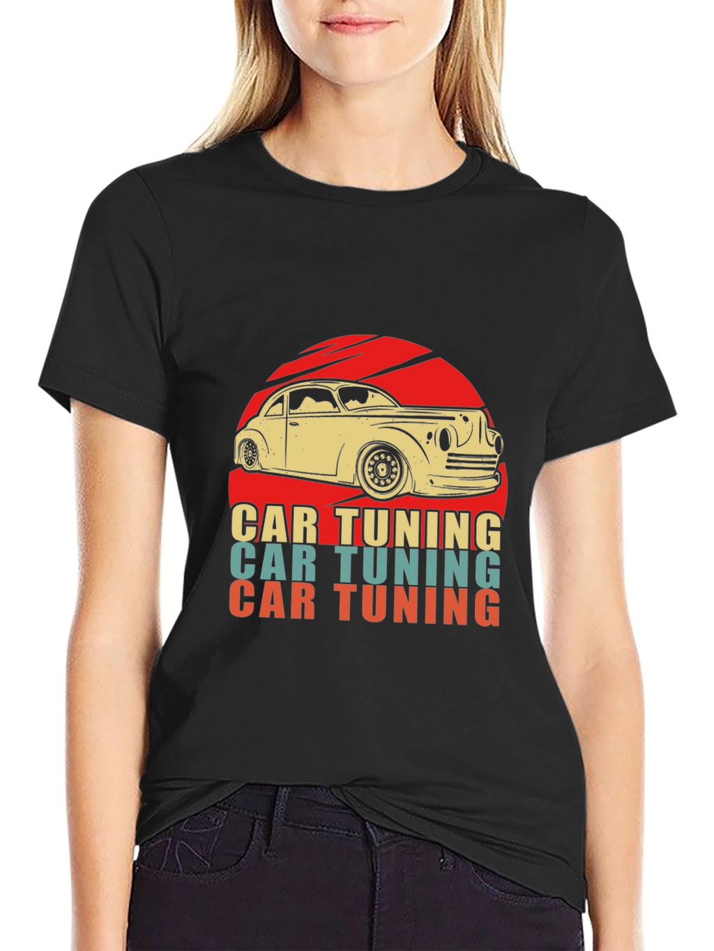 Retro Car Tuning Graphic T-Shirt