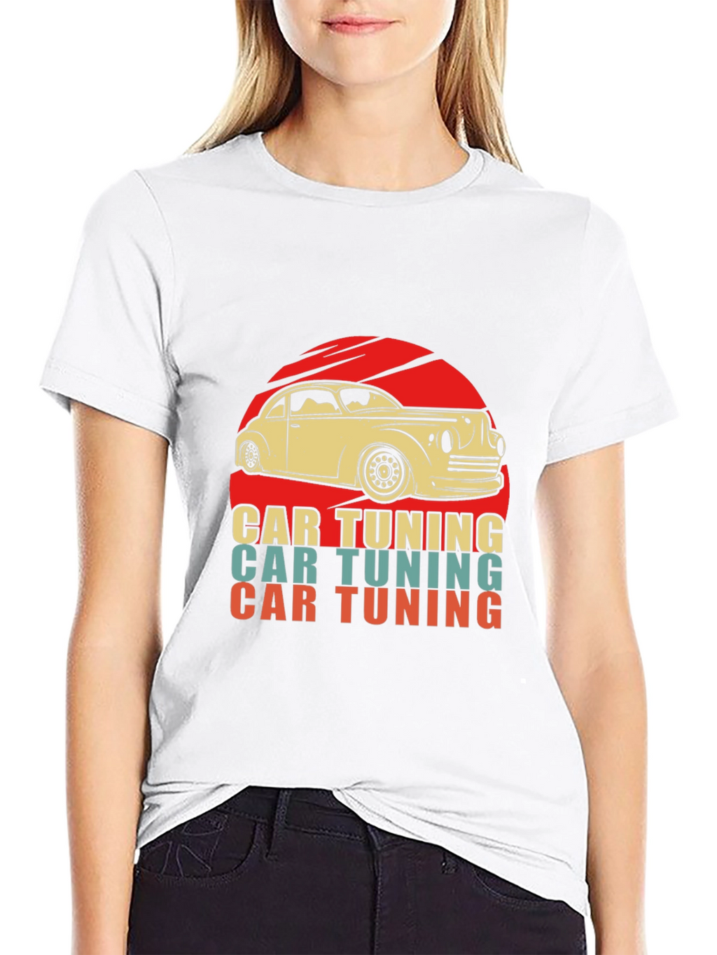 Retro Car Tuning Graphic T-Shirt