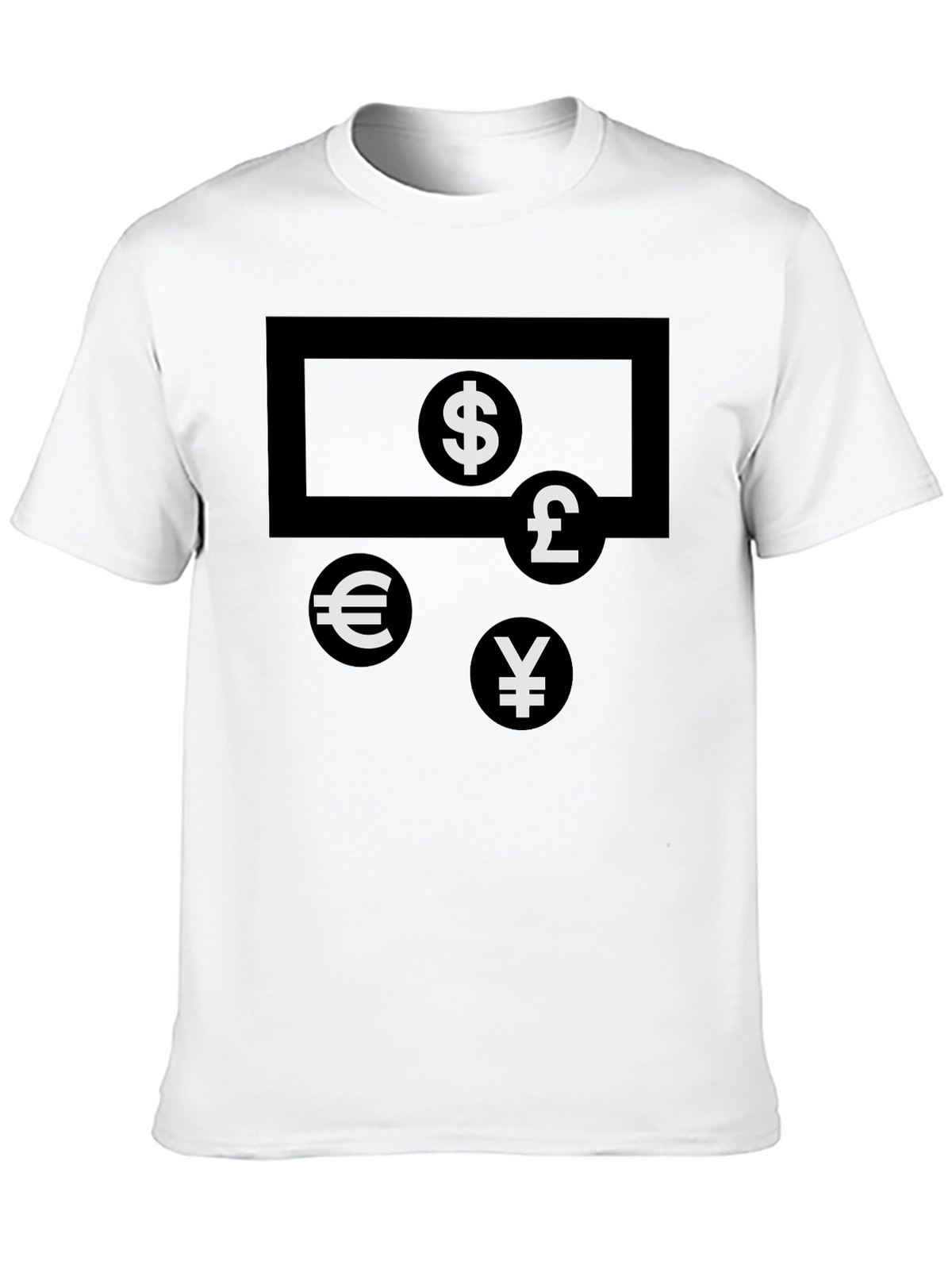 Currency Symbols T-Shirt - Black