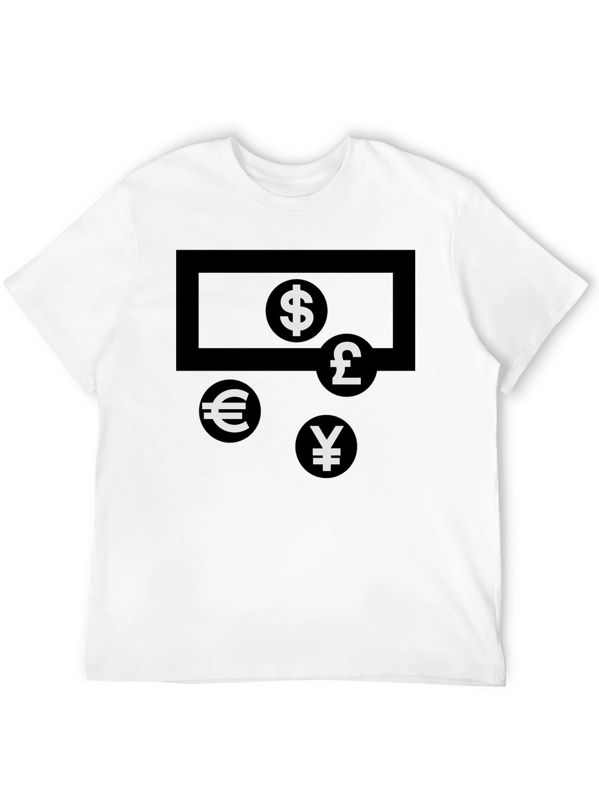 Currency Symbols T-Shirt - Black