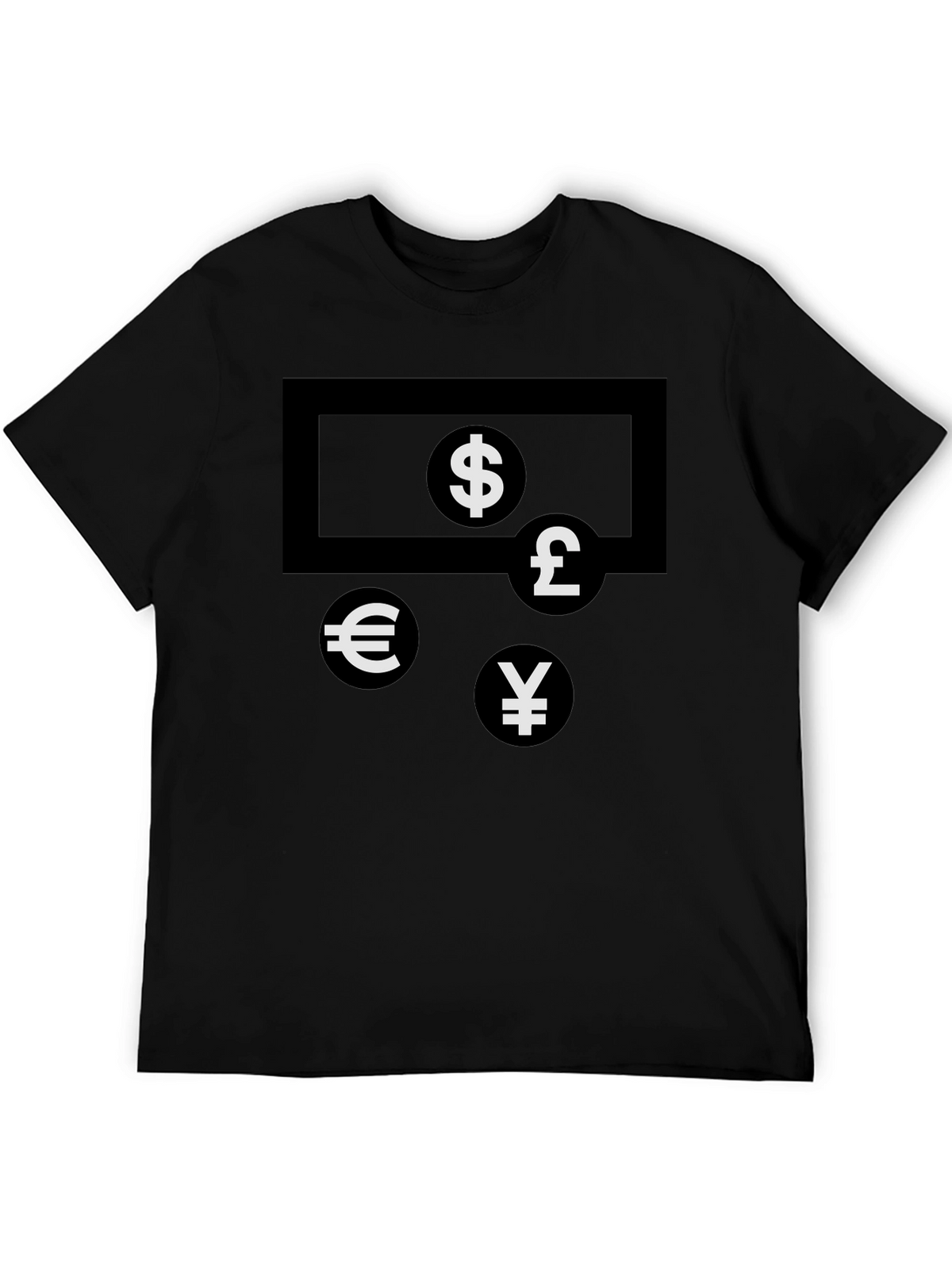 Currency Symbols T-Shirt - Black
