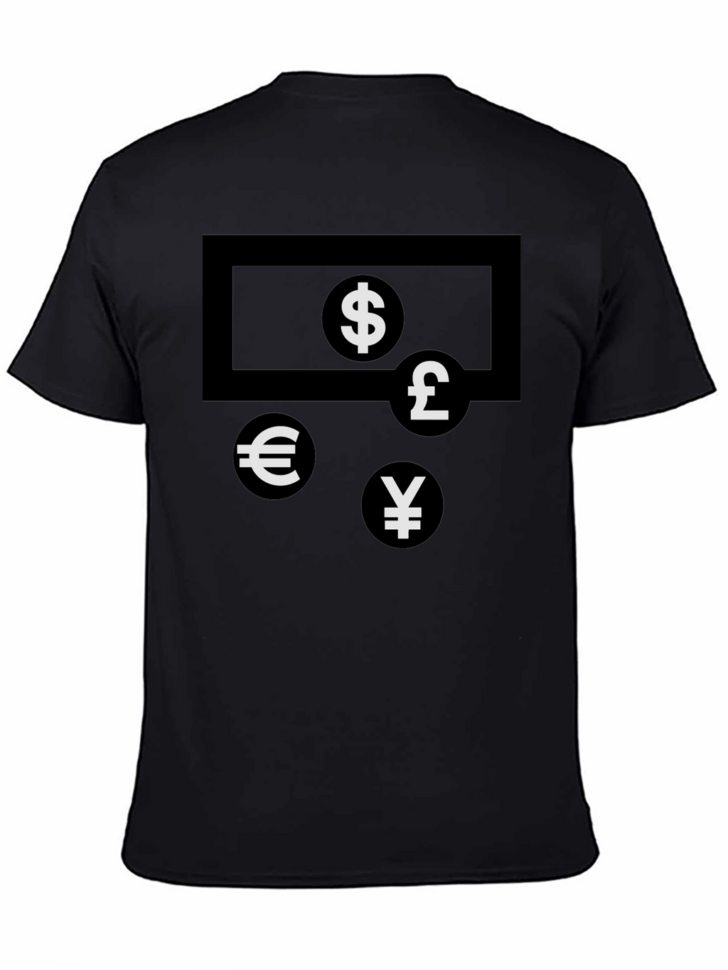 Currency Symbols T-Shirt - Black