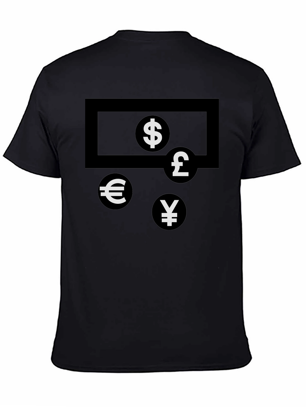Currency Symbols T-Shirt - Black
