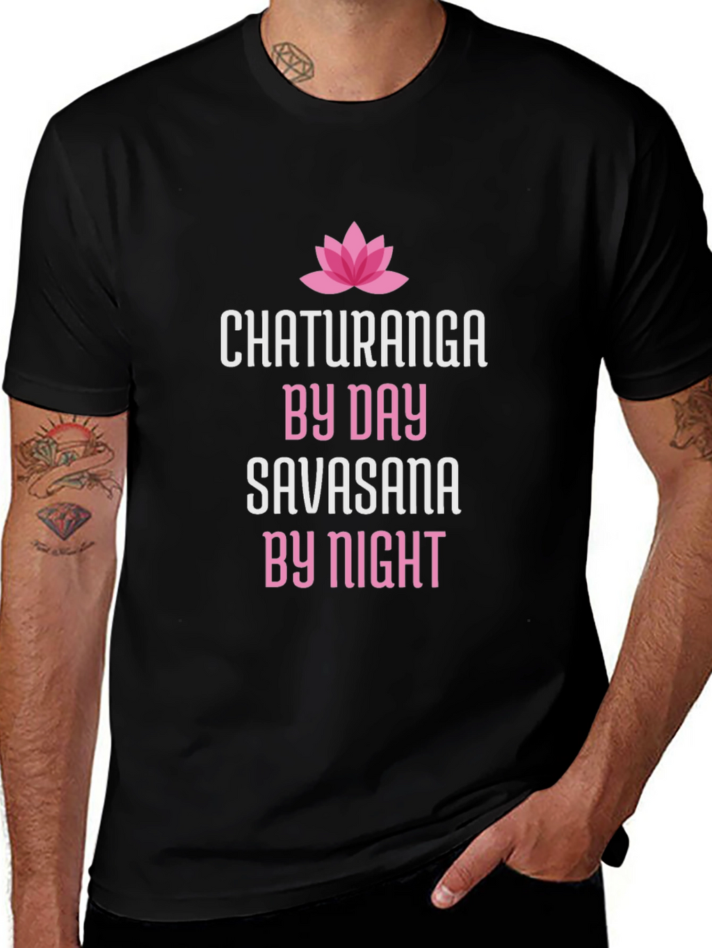 Chaturanga By Day Savasana By Night Yoga T-Shirt
