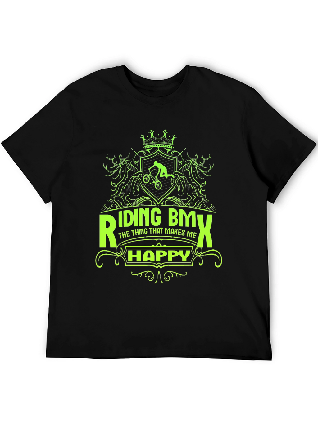 Riding BMX T-Shirt - Makes Me Happy Graphic Tee