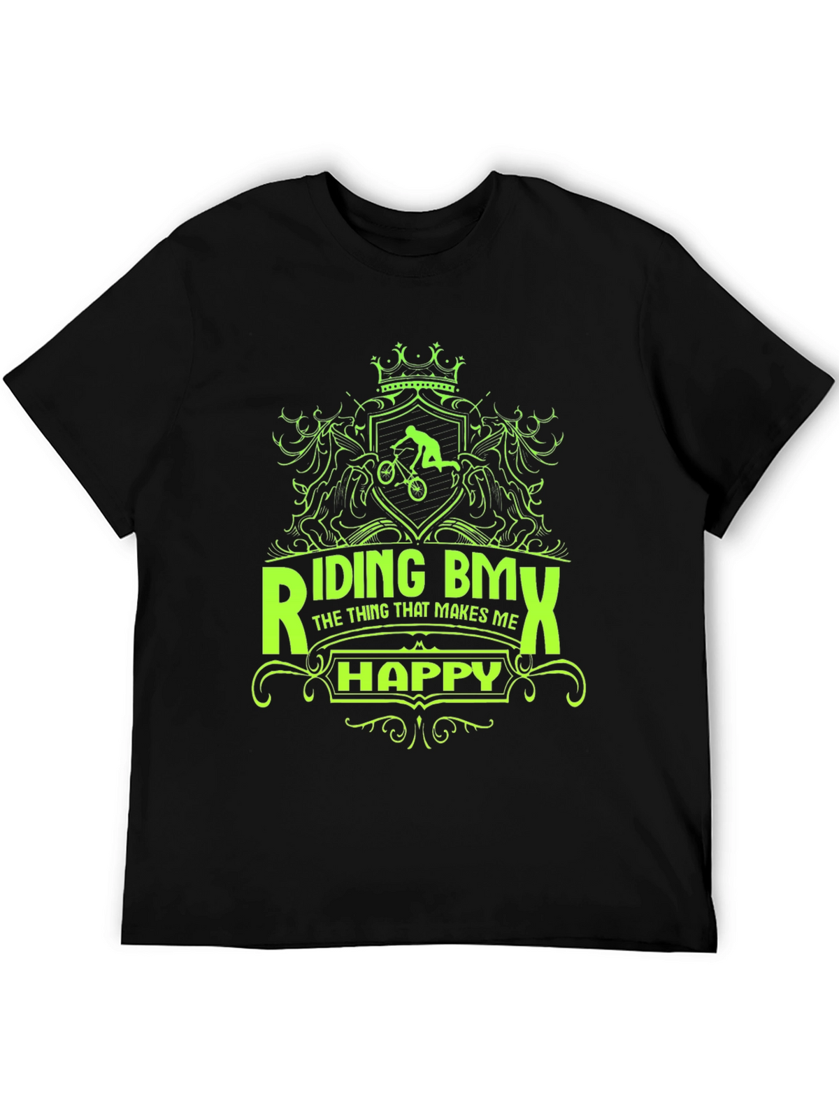 Riding BMX T-Shirt - Makes Me Happy Graphic Tee