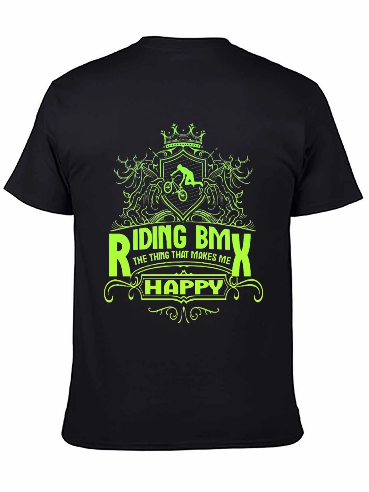 Riding BMX T-Shirt - Makes Me Happy Graphic Tee