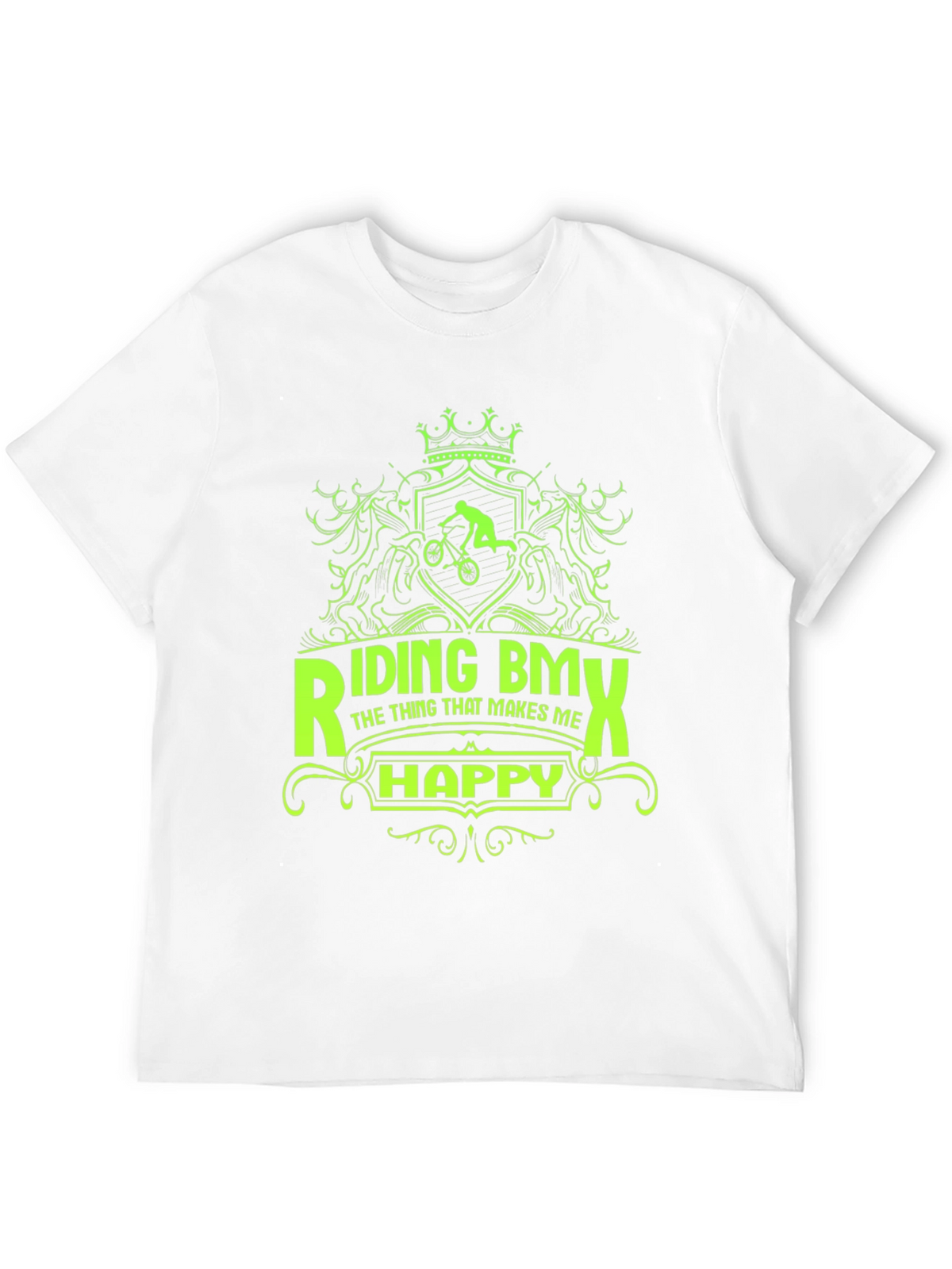 Riding BMX T-Shirt - Makes Me Happy Graphic Tee