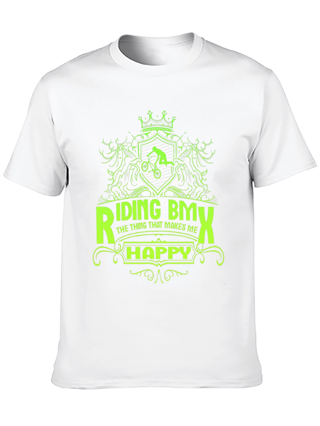 Riding BMX T-Shirt - Makes Me Happy Graphic Tee