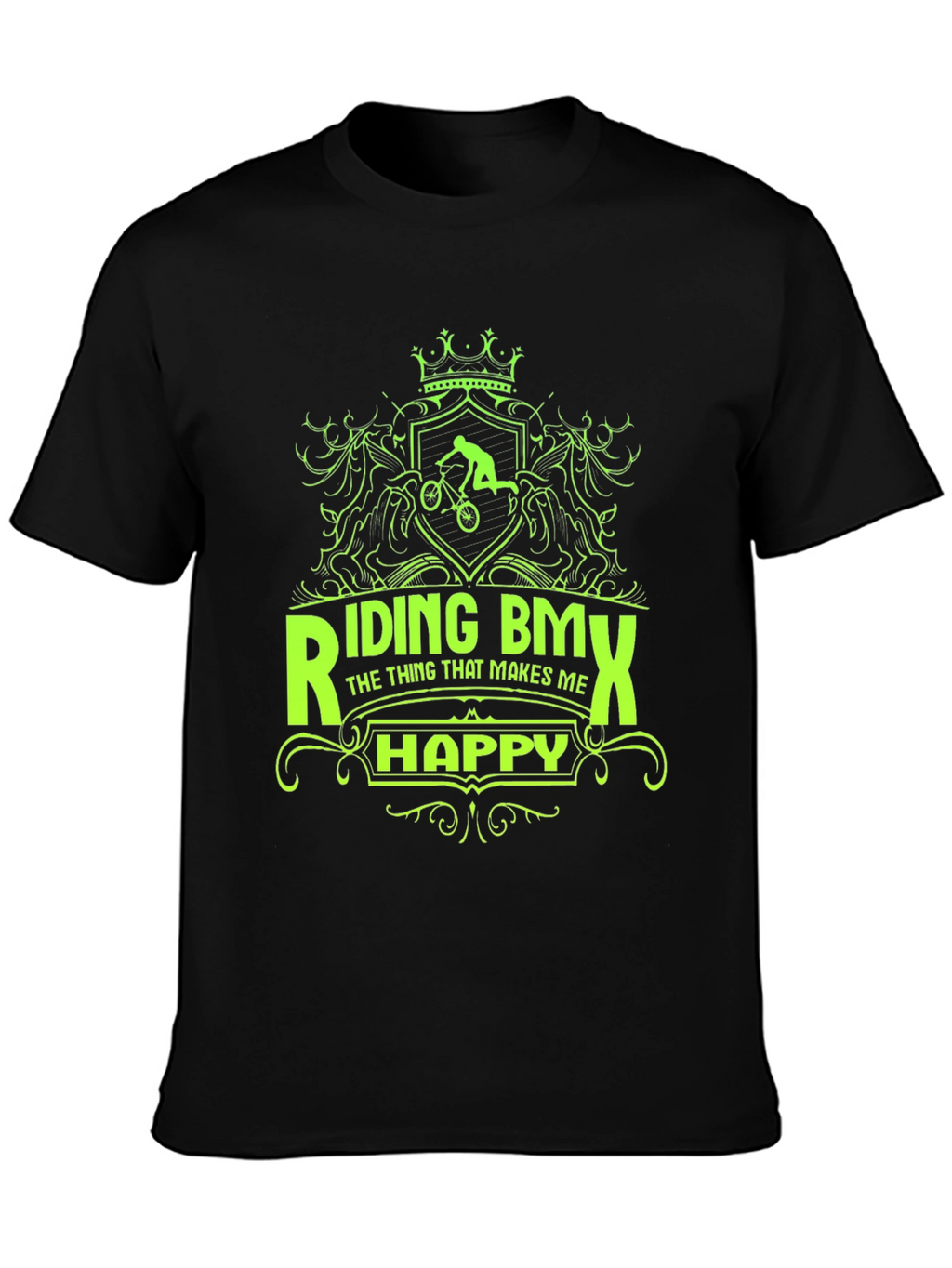 Riding BMX T-Shirt - Makes Me Happy Graphic Tee