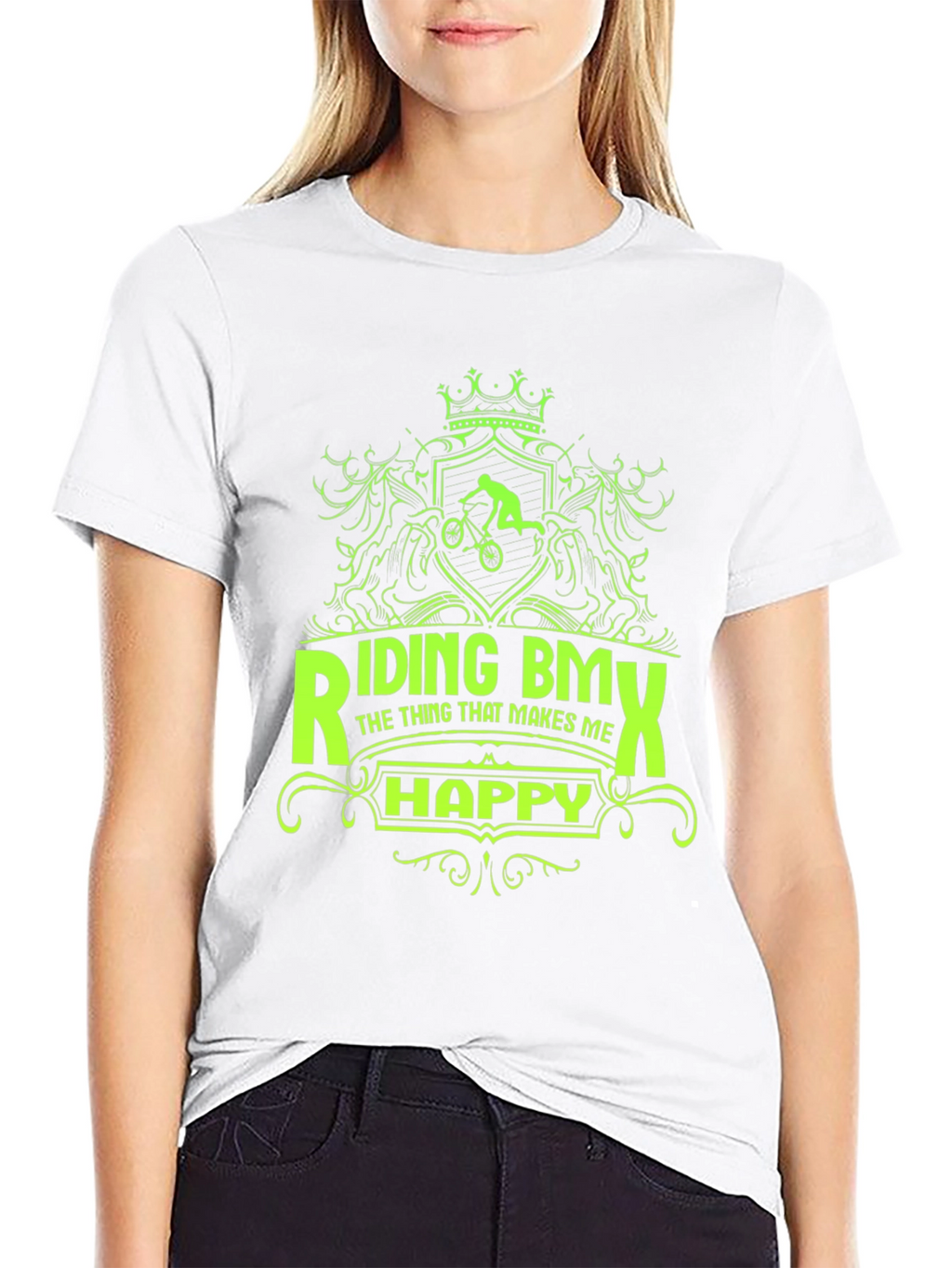 Riding BMX T-Shirt - Makes Me Happy Graphic Tee