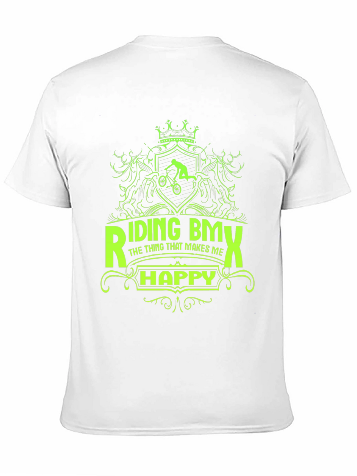 Riding BMX T-Shirt - Makes Me Happy Graphic Tee