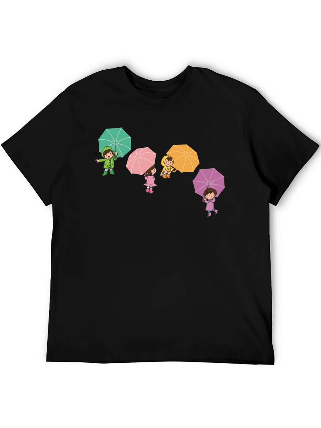 Umbrella Kids Graphic Tee - Black