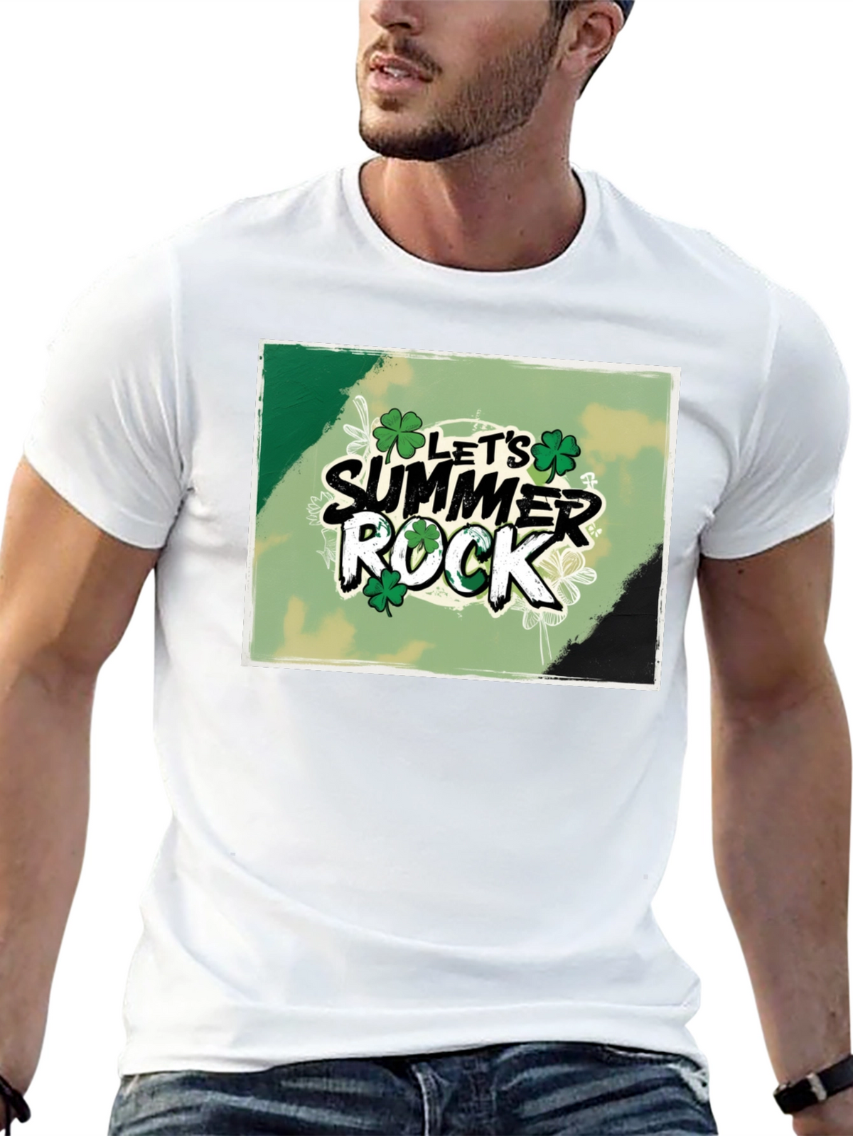 Lets Summer Rock Clover T-Shirt