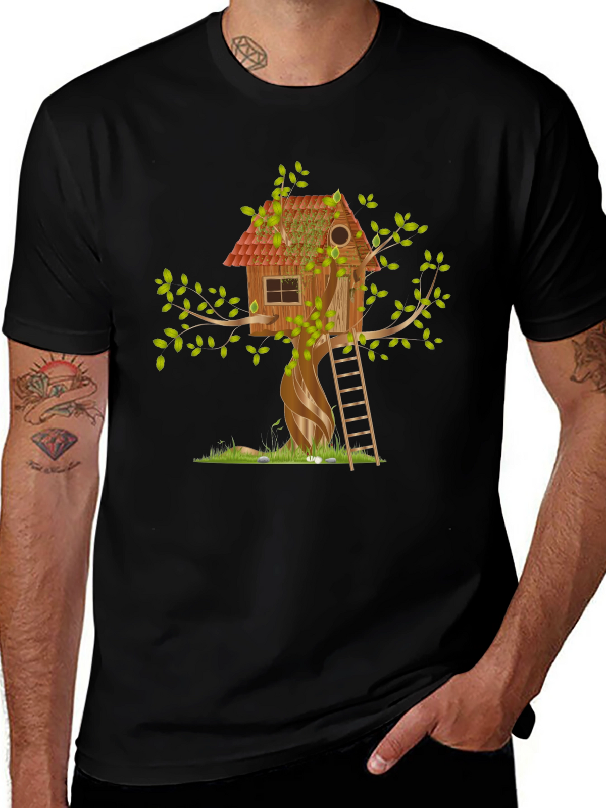 Treehouse Graphic Tee - Nature Inspired Shirt