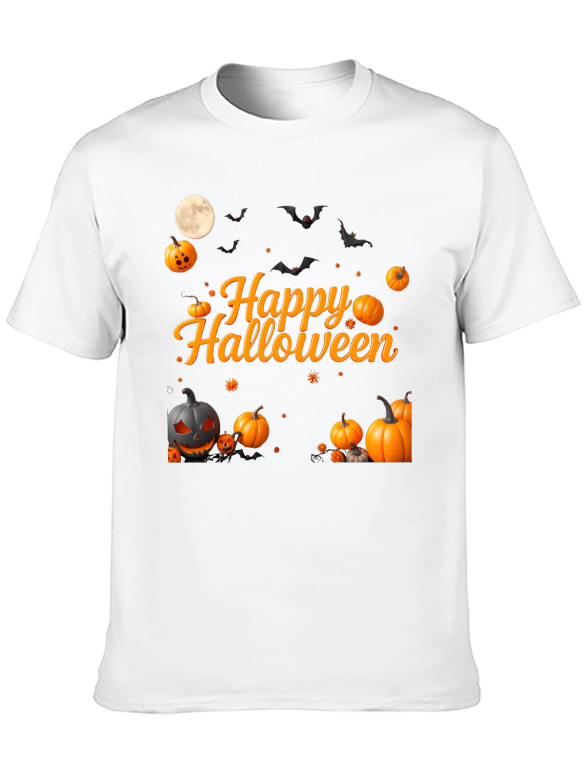 Happy Halloween Pumpkin Bats T-Shirt