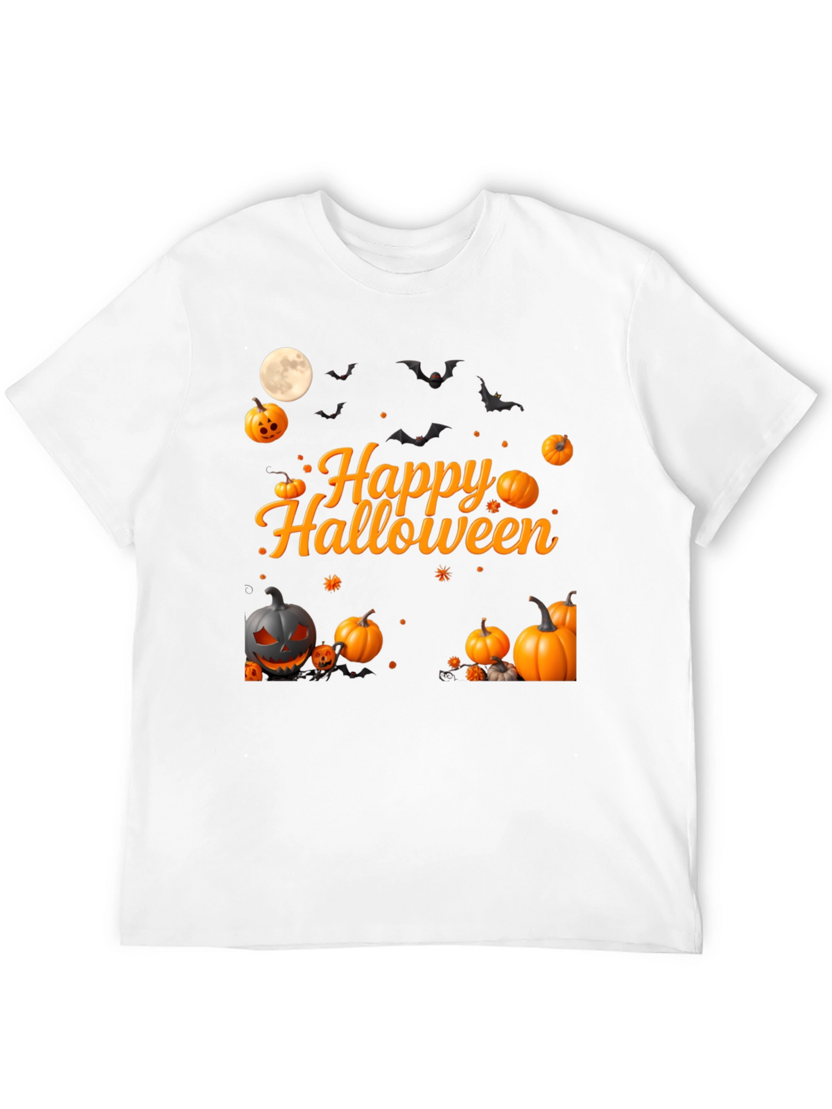 Happy Halloween Pumpkin Bats T-Shirt