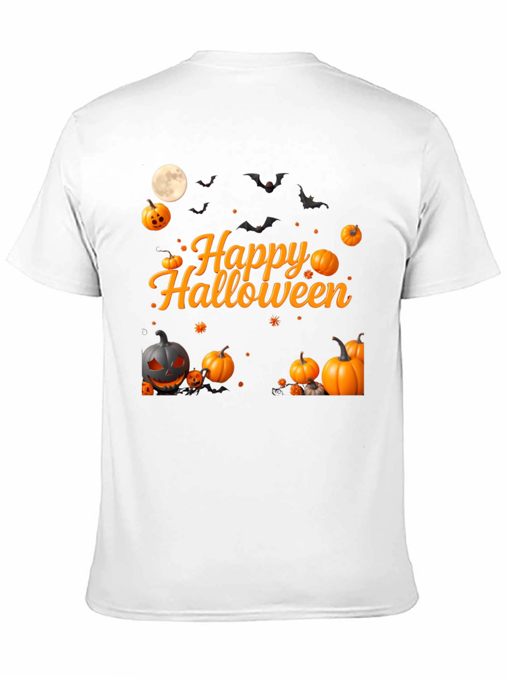 Happy Halloween Pumpkin Bats T-Shirt