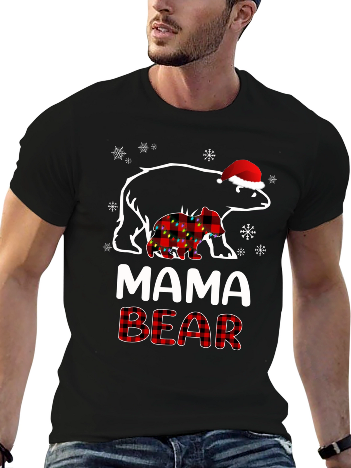 Mama Bear Christmas T-Shirt