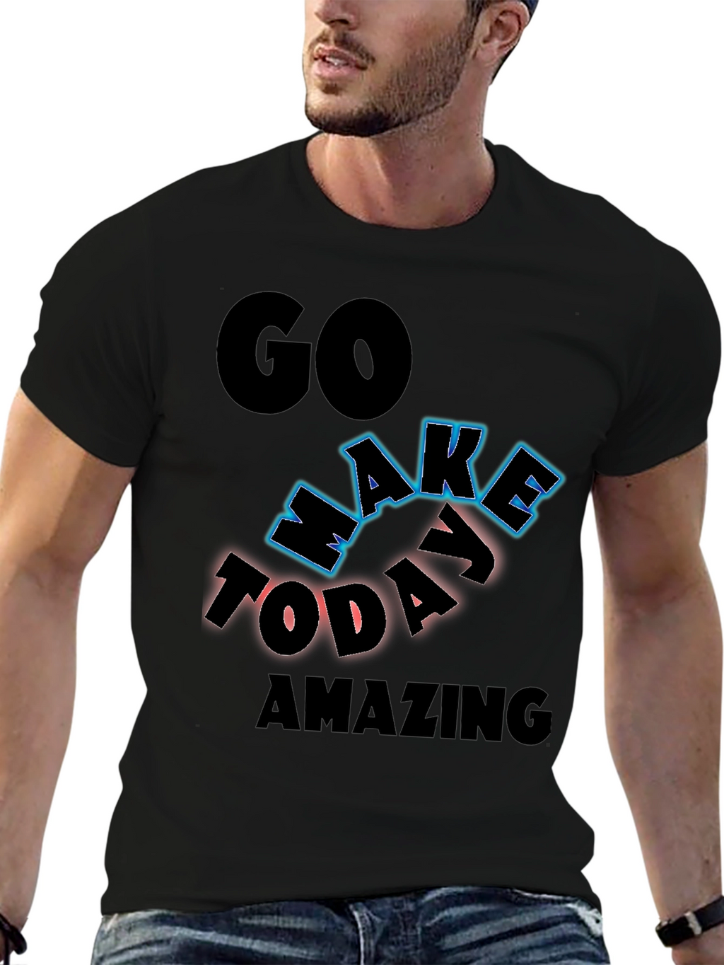Inspiring Graphic Tee - Go Make Today Amazing!