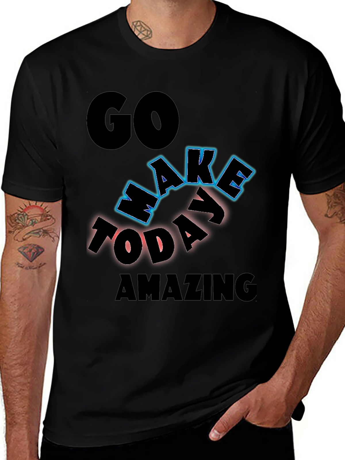 Inspiring Graphic Tee - Go Make Today Amazing!