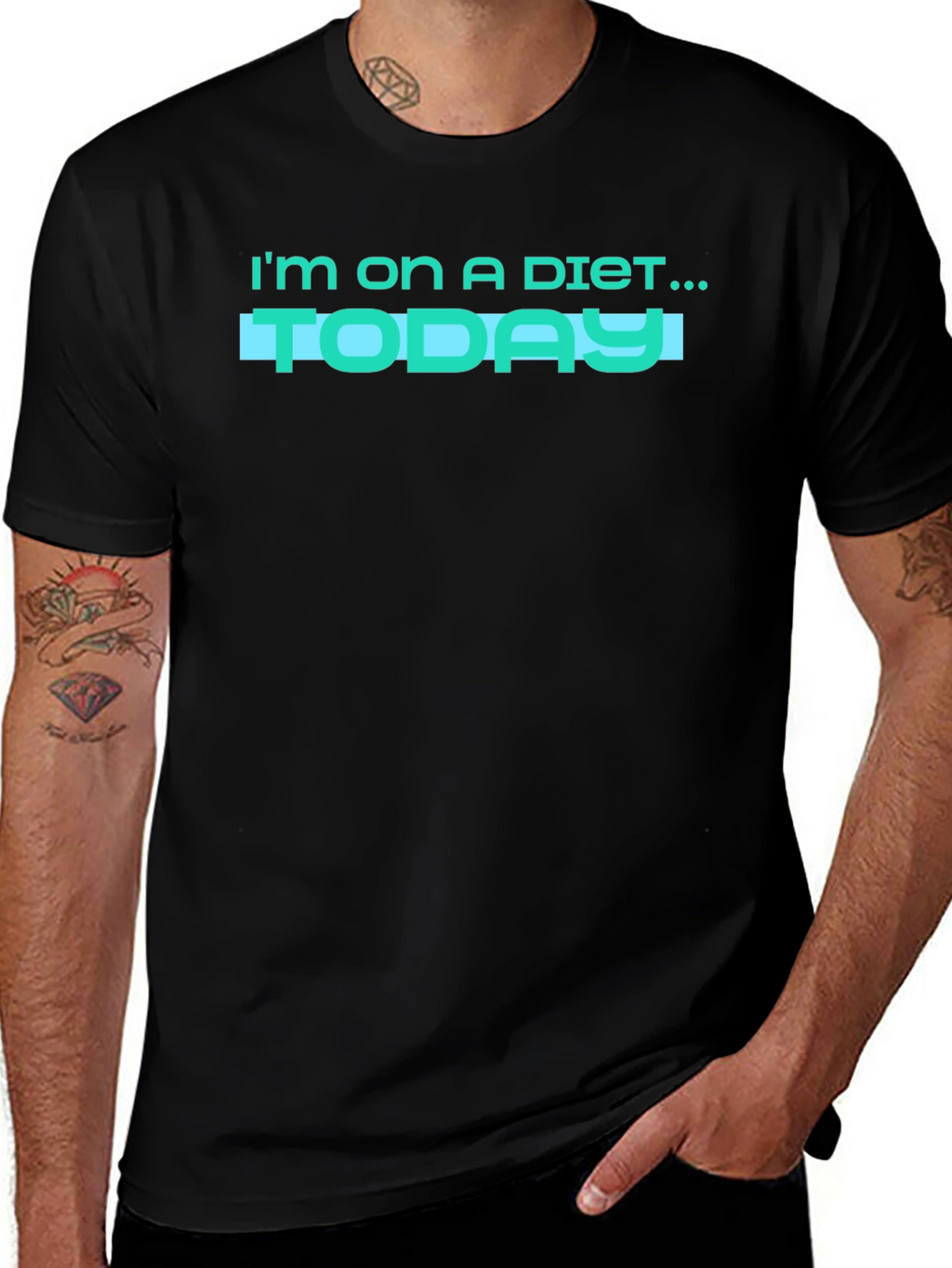 Im on a Diet... Today! Funny Graphic T-Shirt