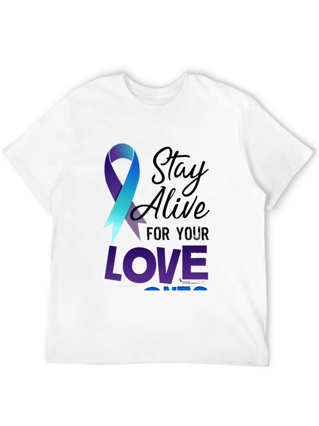 Stay Alive Ribbon Graphic Tee