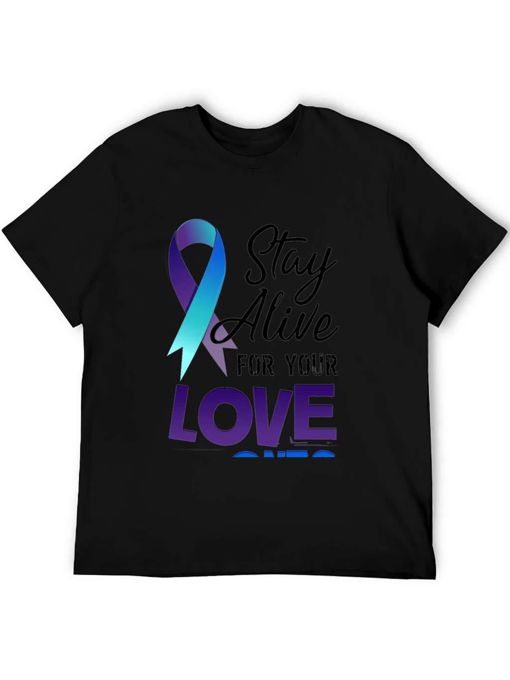 Stay Alive Ribbon Graphic Tee