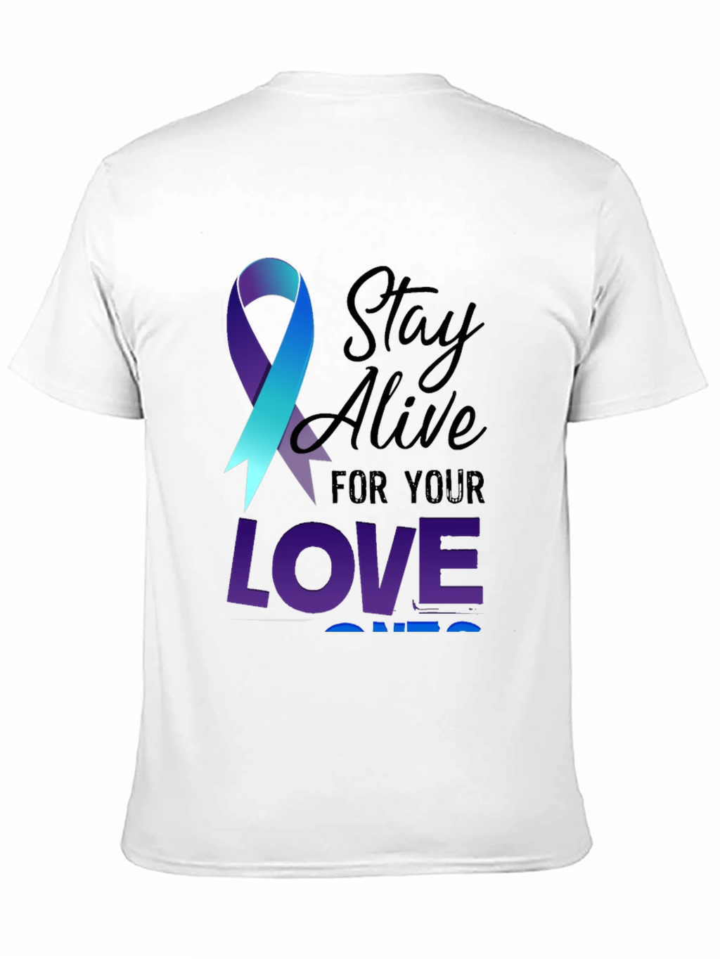 Stay Alive Ribbon Graphic Tee