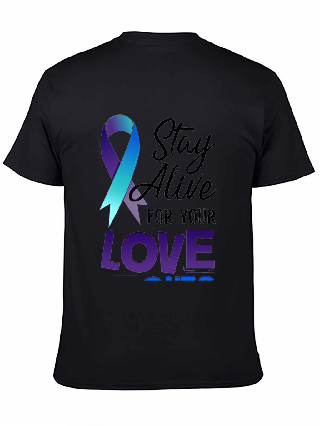 Stay Alive Ribbon Graphic Tee