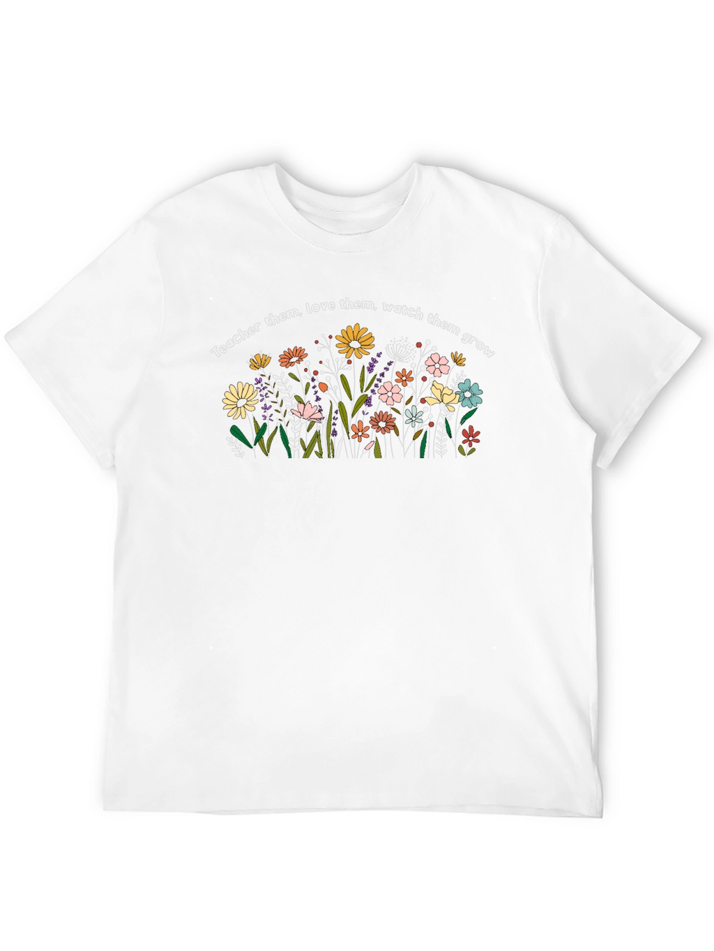 Teacher Love & Grow Floral T-Shirt