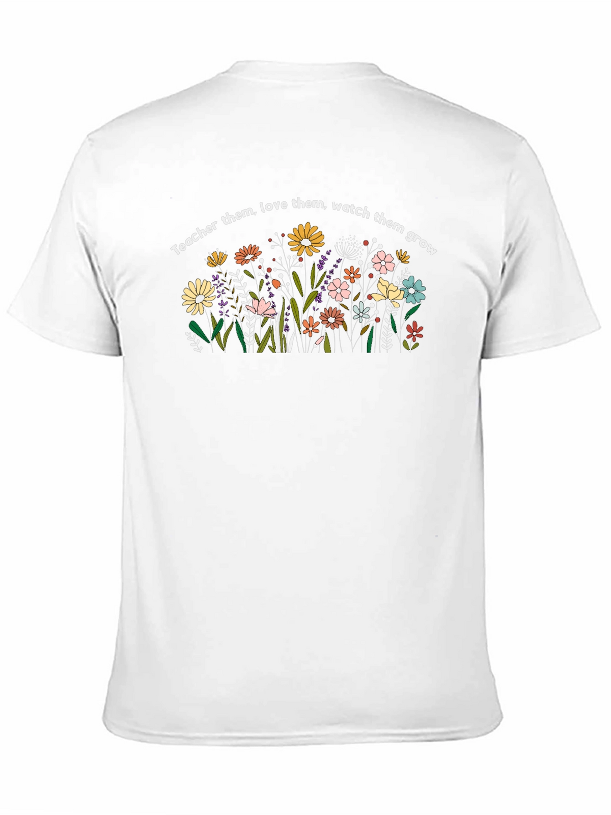Teacher Love & Grow Floral T-Shirt