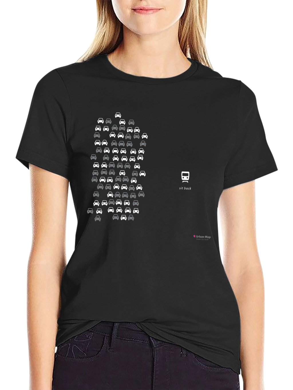 Urban Map Tee: Traffic Jam to Transit