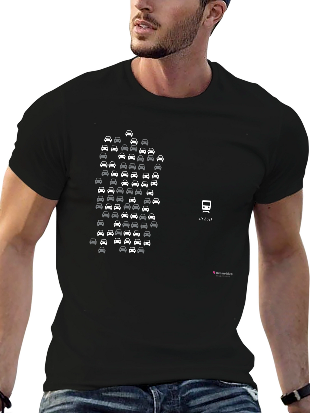 Urban Map Tee: Traffic Jam to Transit