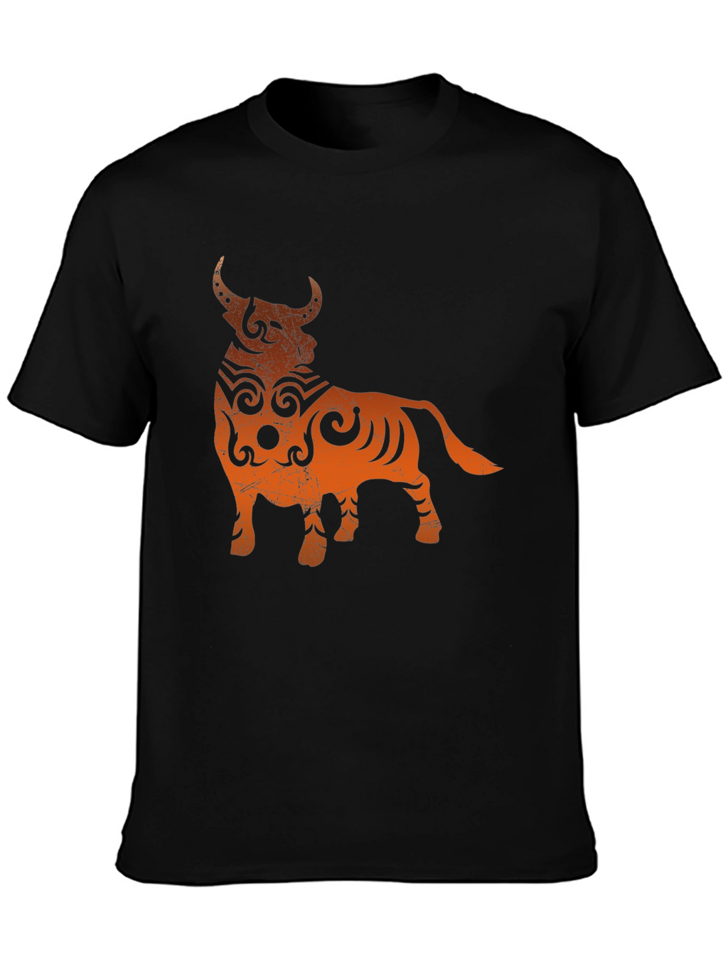 Taurus Graphic Tee - Black Cotton Blend